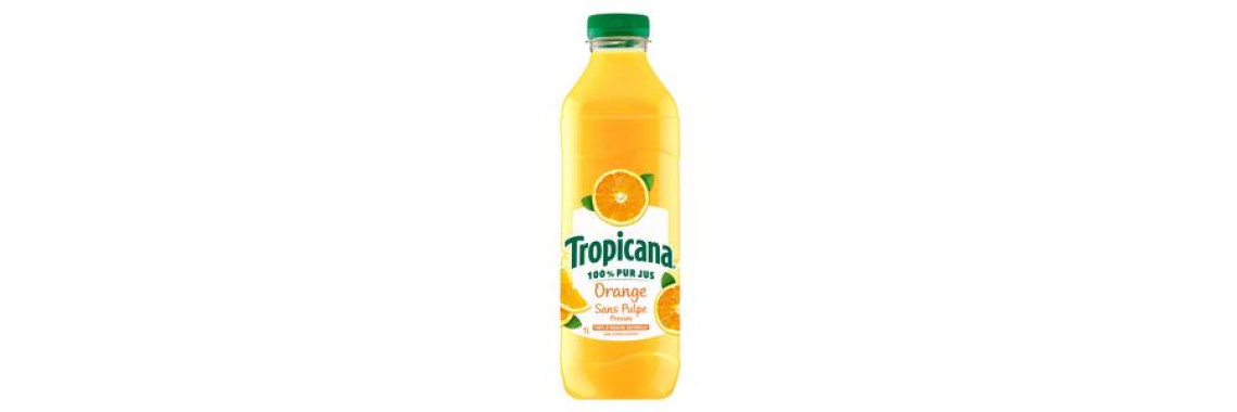 Tropicana Jus d’Orange 100% Pur Jus 1L Boisson Fruitée