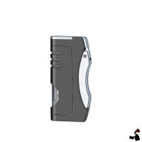 Briquet Tempête Jet Flame Turbo Métal Rechargeable