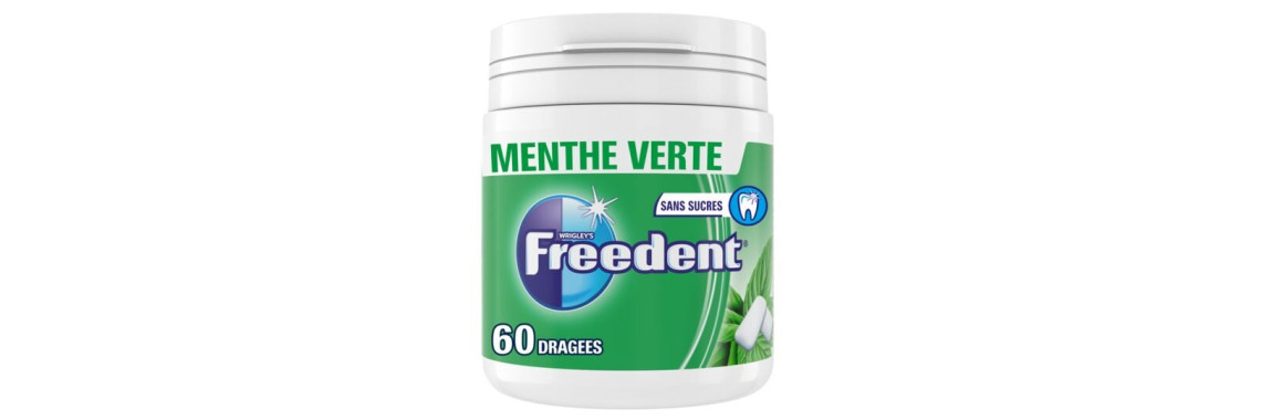 Freedent Chewing Gum Menthe Sans Sucres 84 Dragées