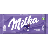Chocolat Milka Lait Alpin Tablette 100g Mondelez