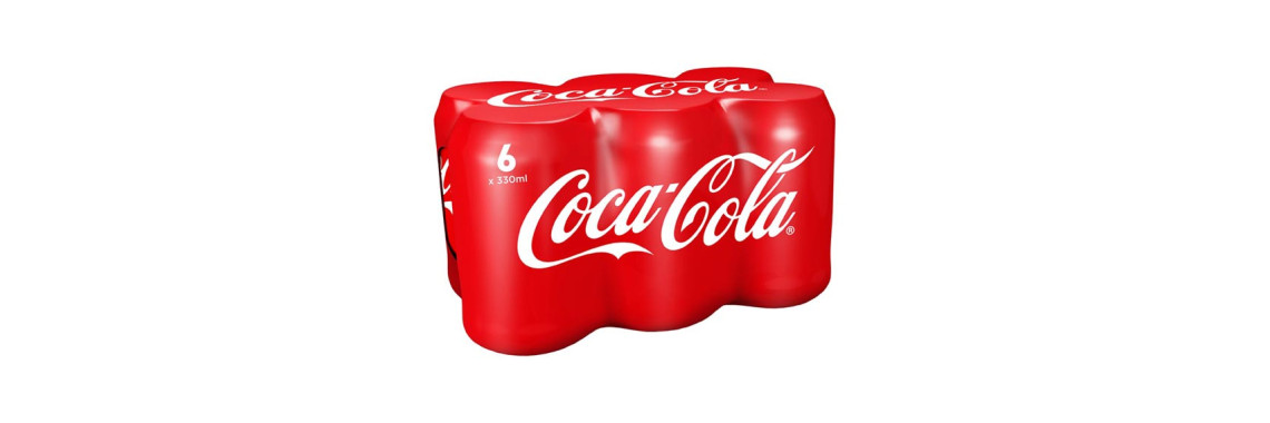 Coca-Cola Original Taste Pack 6x33cl Canettes Fraîches