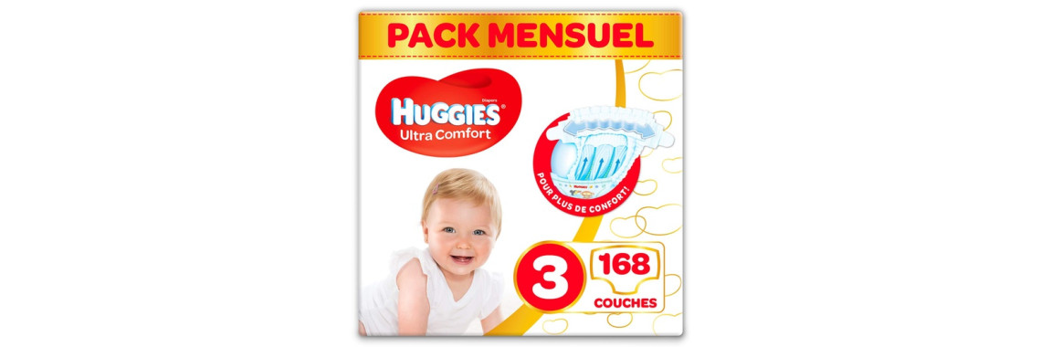 Couches Huggies Ultra Comfort Taille 3 6-10kg