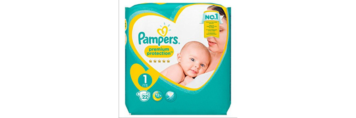 Couches Pampers Premium Protection Taille 1 2-5kg