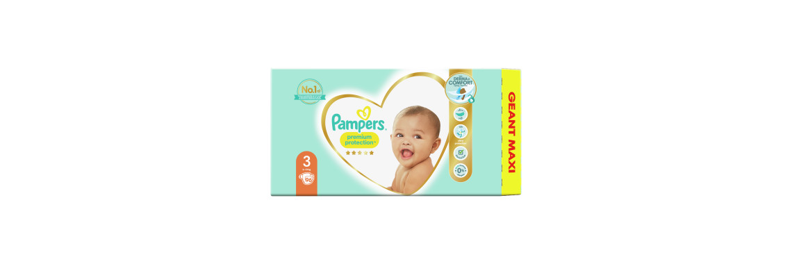 Couches Pampers Premium Protection Taille 3 6-10kg