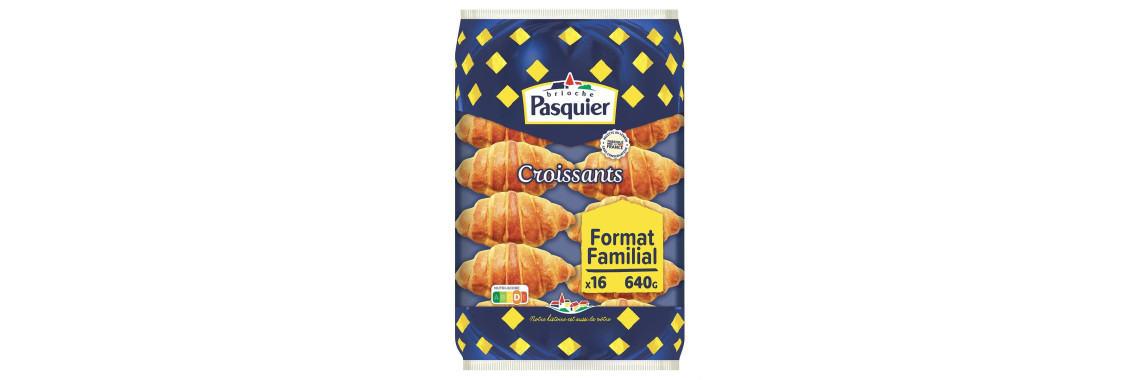Croissants Emballés Pasquier 8 Croissants Pur Beurre 360g