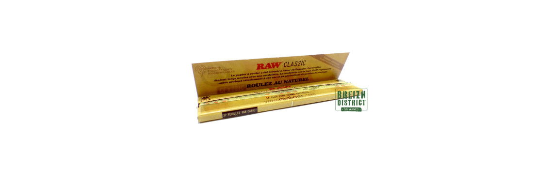 RAW Classic Slim King Size Feuilles à Rouler Non Blanchies