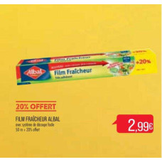 Film Alimentaire Albal Fresh 30m