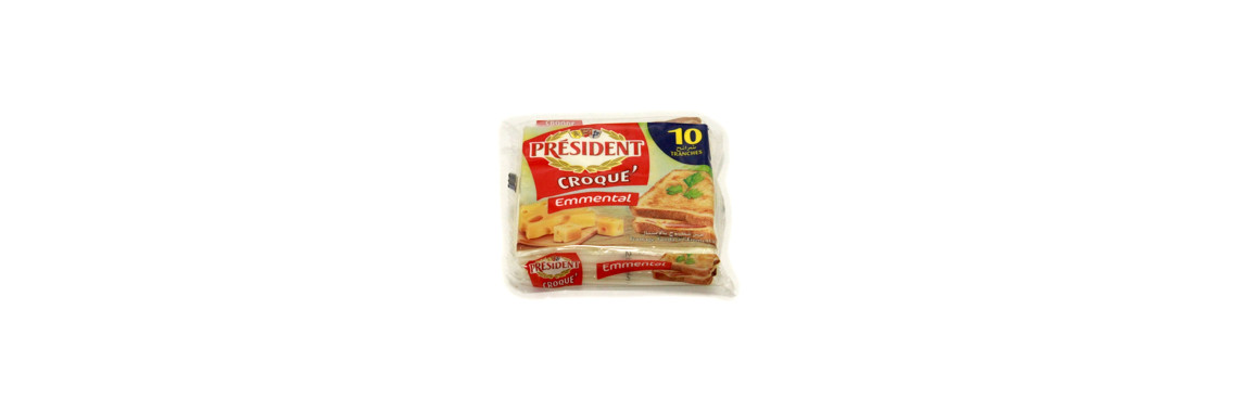 Fromage Tranches Président Emmental 200g