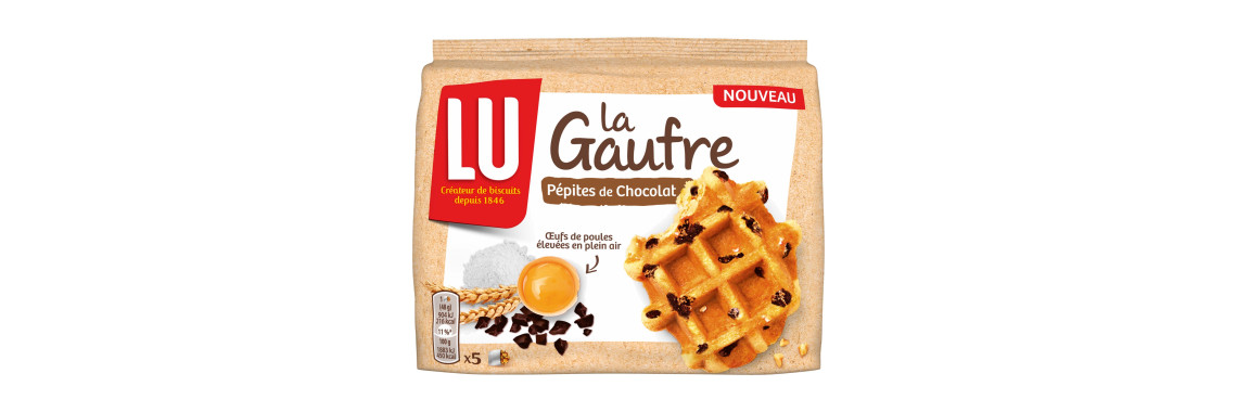 Gaufre Chocolat LU Pockitos Nappée Chocolat 150g
