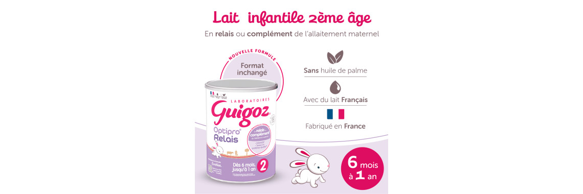 Lait Bébé Guigoz Optipro 2 800g