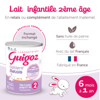 Lait Bébé Guigoz Optipro 2 800g