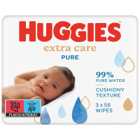 Lingettes Huggies Pure Extra Care Pack 56