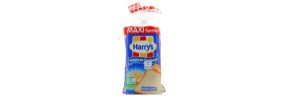 Pain de Mie Harrys American Sandwich Nature 500g