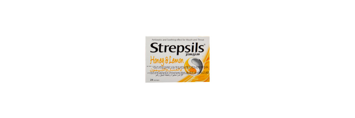 Strepsils Pastilles Gorge Miel Citron 24 Pastilles