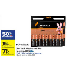 Duracell Plus Power AA LR6 Lot de 4 Piles Alcalines