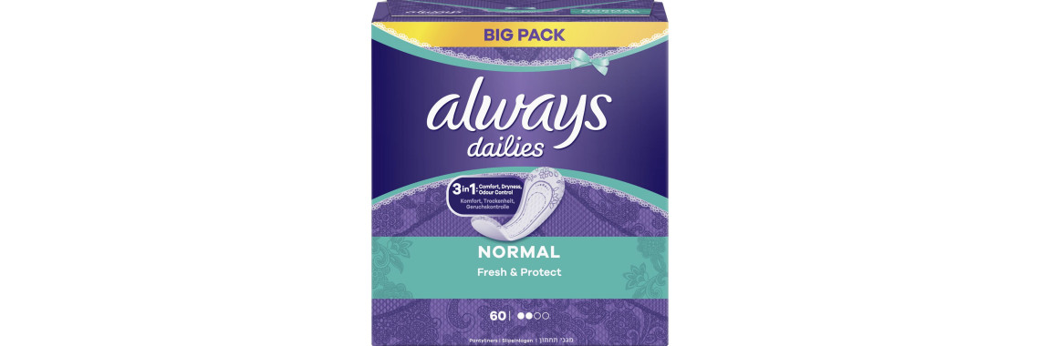 Protège Slip Always Dailies Normal Fresh 60 unités