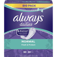 Protège Slip Always Dailies Normal Fresh 60 unités