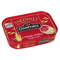 Connétable Sardines à l’Huile d’Olive Vierge Extra 140g