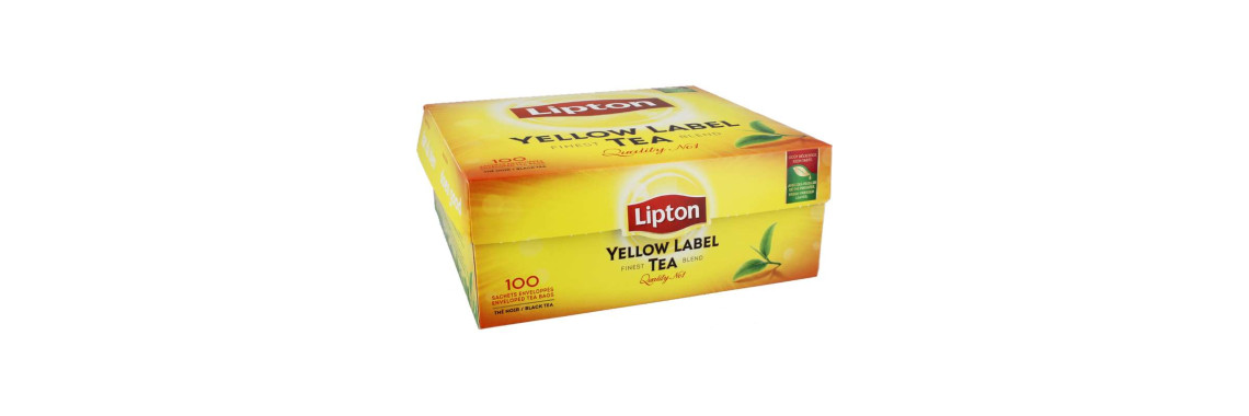 Lipton Yellow Label Thé Noir 100 Sachets